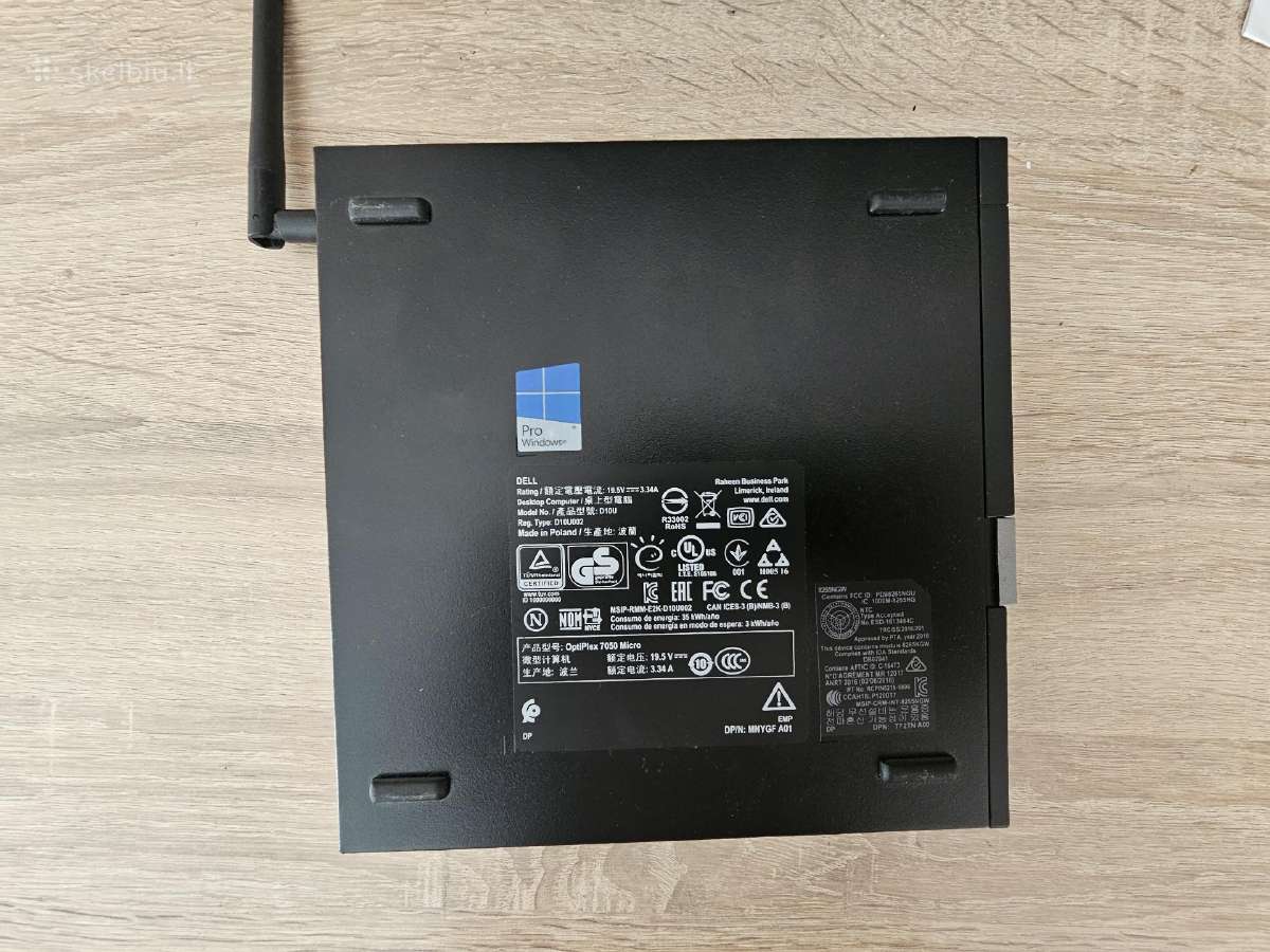 Dell Optiplex 7050 i5-7gen 16gb 120nvme+480ssd - nuotraukos Nr. 2