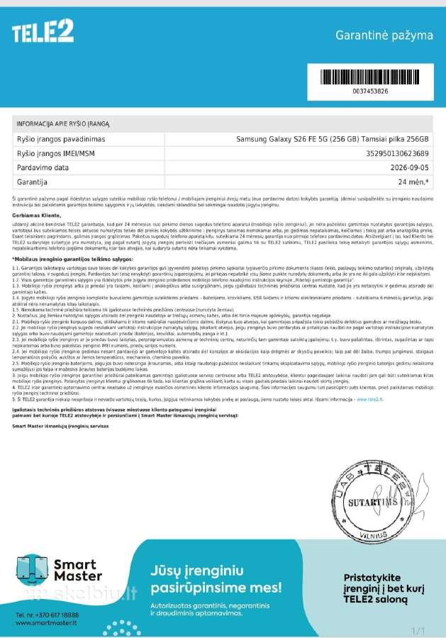 Samsung s26fe 256gb naujas - nuotraukos Nr. 4