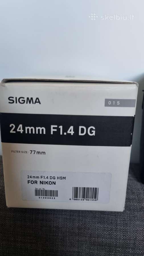 Sigma 24mm f/1.4 Dg Hsm Art for Nikon - nuotraukos Nr. 5