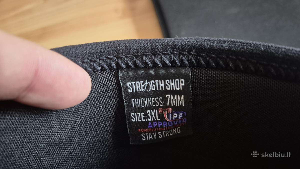 Strength Shop 7mm Inferno kelio įtvarai - nuotraukos Nr. 2
