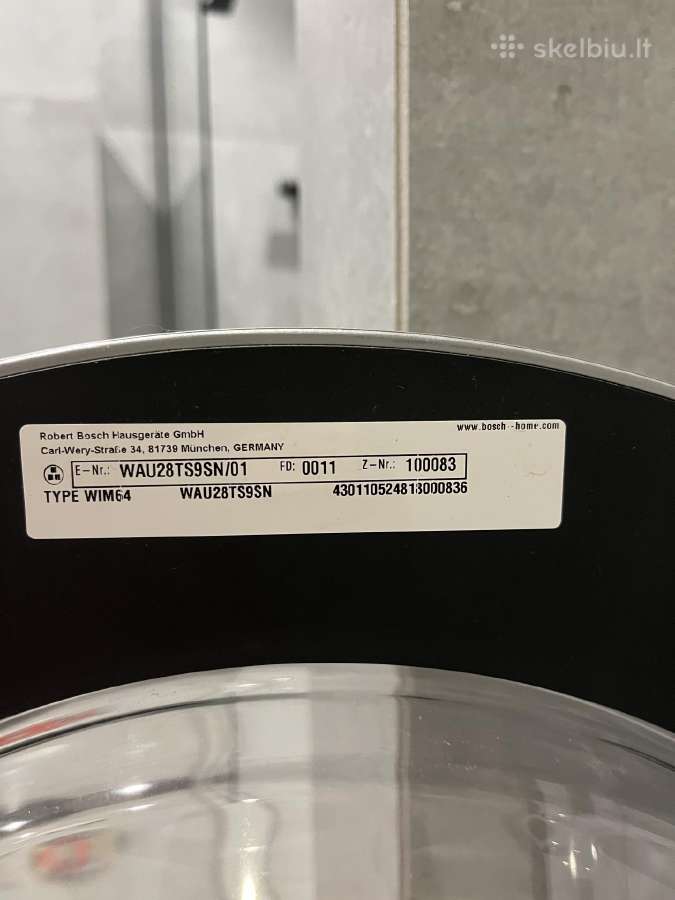 Bosch Serie 6 skalbimo mašina - nuotraukos Nr. 2