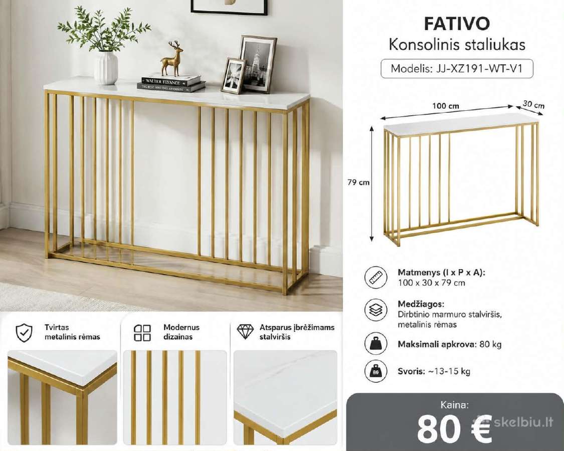 Stalai,lentynos, baldai - nuotraukos Nr. 5