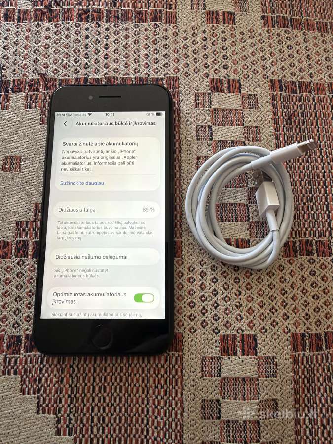 iPhone se 2020 64gb black - nuotraukos Nr. 2