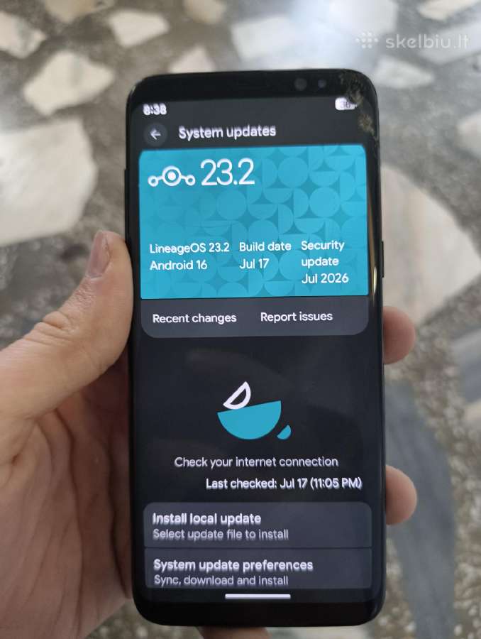 Samsung Galaxy S8 with Lineageos Android 16 - nuotraukos Nr. 11