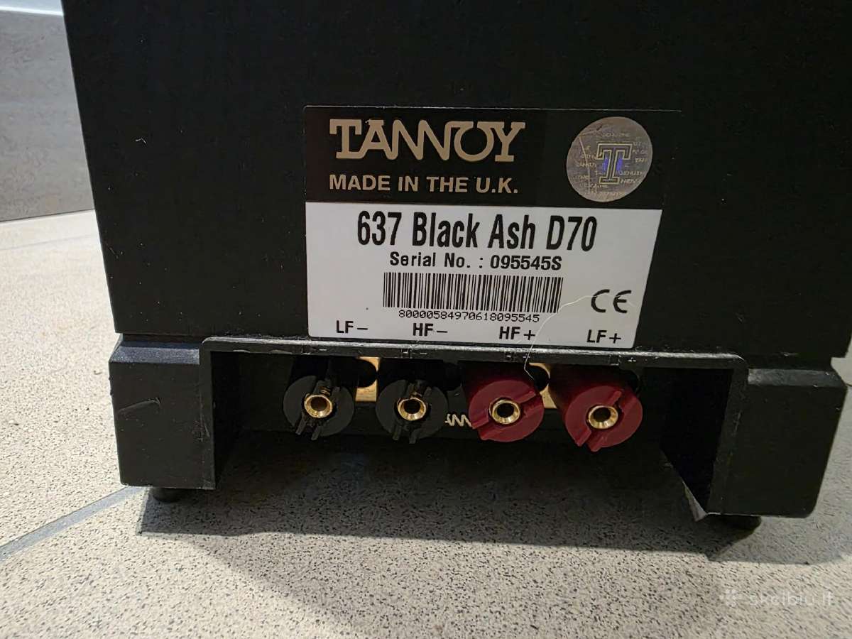 Tannoy 637 Black Ash D70 kolonėlės - nuotraukos Nr. 6