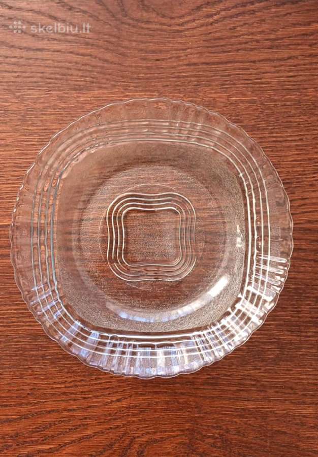 Stiklinės lėkštės, 21,5cm, 2vnt., Crystal Wheaton - nuotraukos Nr. 2