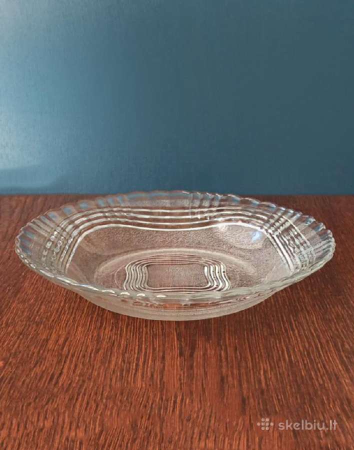 Stiklinės lėkštės, 21,5cm, 2vnt., Crystal Wheaton - nuotraukos Nr. 3
