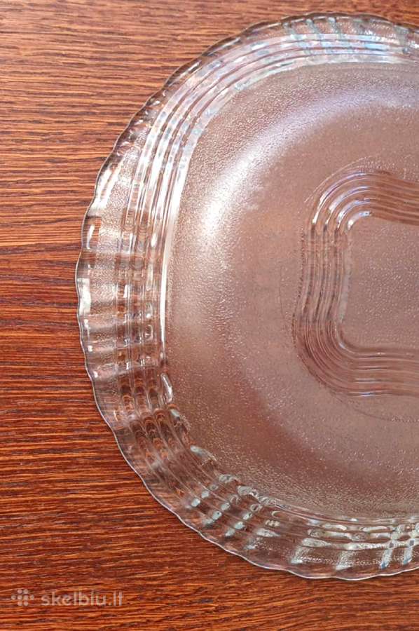 Stiklinės lėkštės, 21,5cm, 2vnt., Crystal Wheaton - nuotraukos Nr. 4