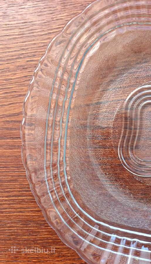 Stiklinės lėkštės, 21,5cm, 2vnt., Crystal Wheaton - nuotraukos Nr. 5