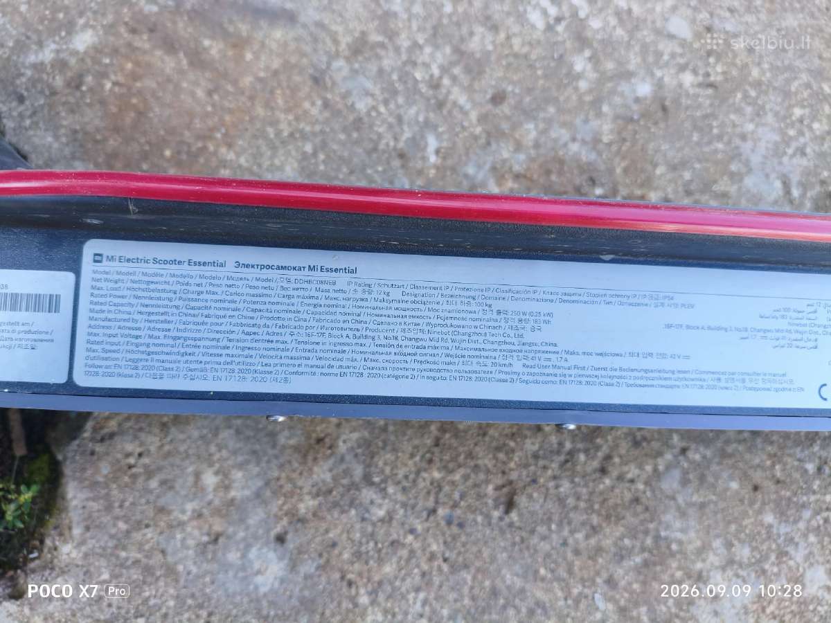 Xiaomi s1 paspirtukas - nuotraukos Nr. 6