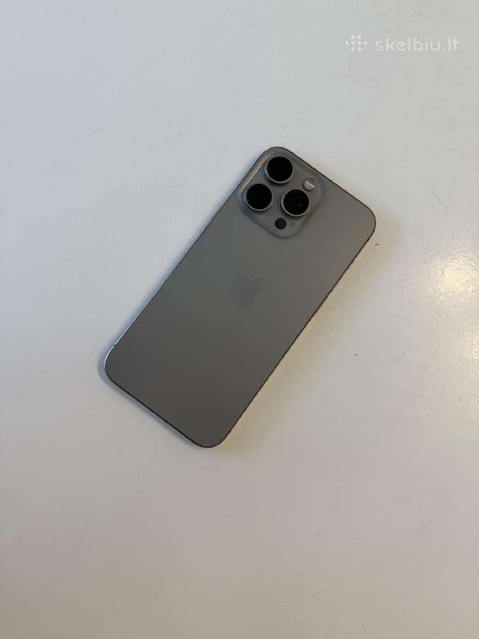 Apple iPhone 15 pro max 512gb natural 100% - nuotraukos Nr. 2