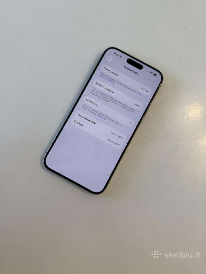 Apple iPhone 15 pro max 512gb natural 100% - nuotraukos Nr. 3