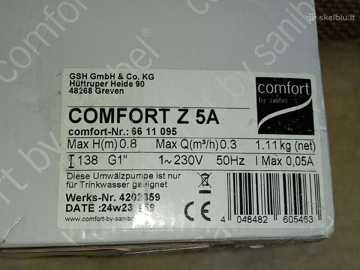 Cirkuliacinis siurblys ; comfort z 5a" - nuotraukos Nr. 5
