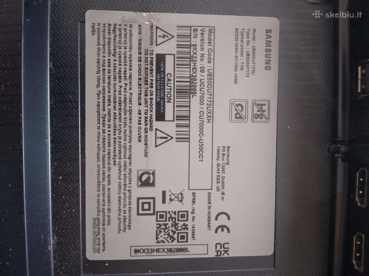 Samsung ue50cu7172uxxh - nuotraukos Nr. 2