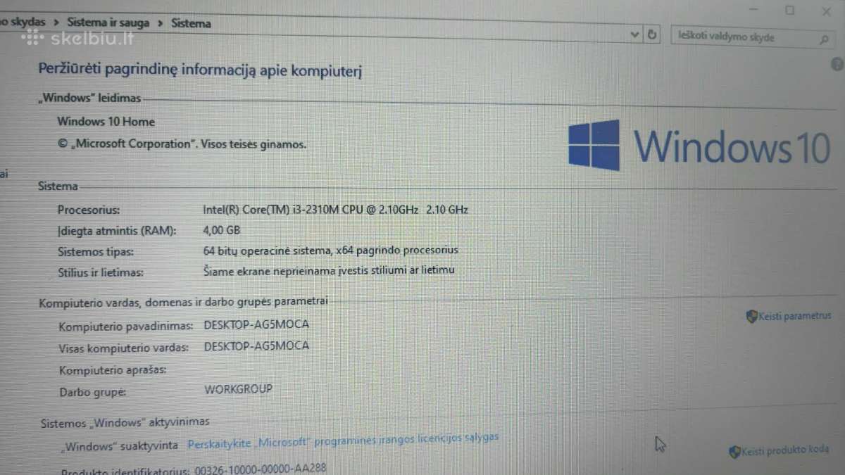 Hp Probook 4530s Win10 i3cpu 2,10ghz - nuotraukos Nr. 6