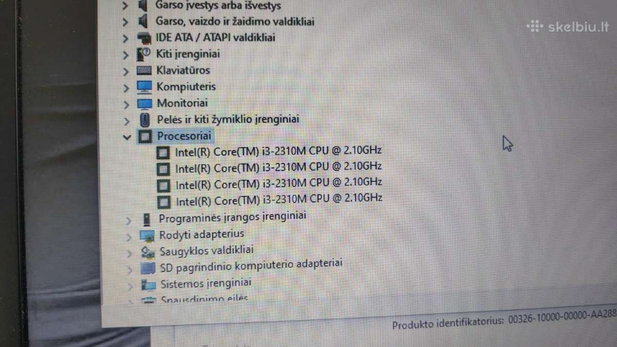 Hp Probook 4530s Win10 i3cpu 2,10ghz - nuotraukos Nr. 8