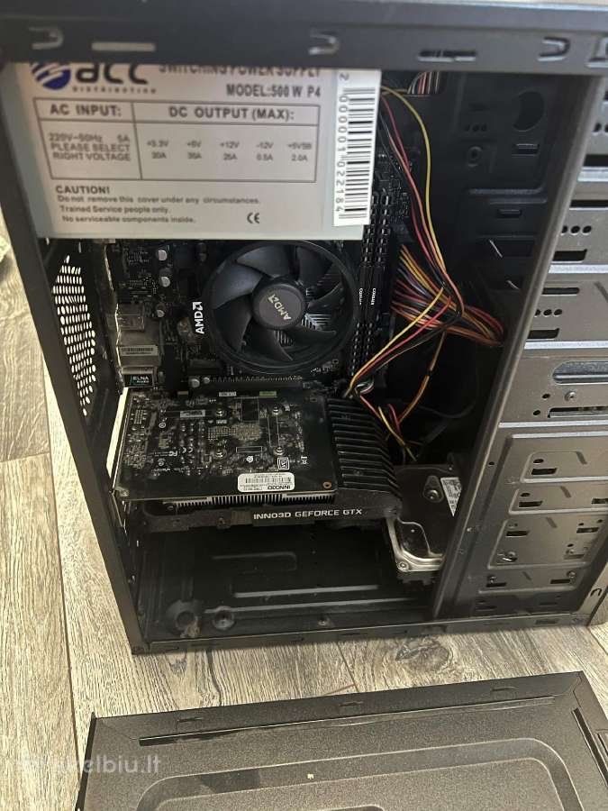 Žaidimų kompiuteris Ryzen 3 2200g gtx 1650 16gb - nuotraukos Nr. 3