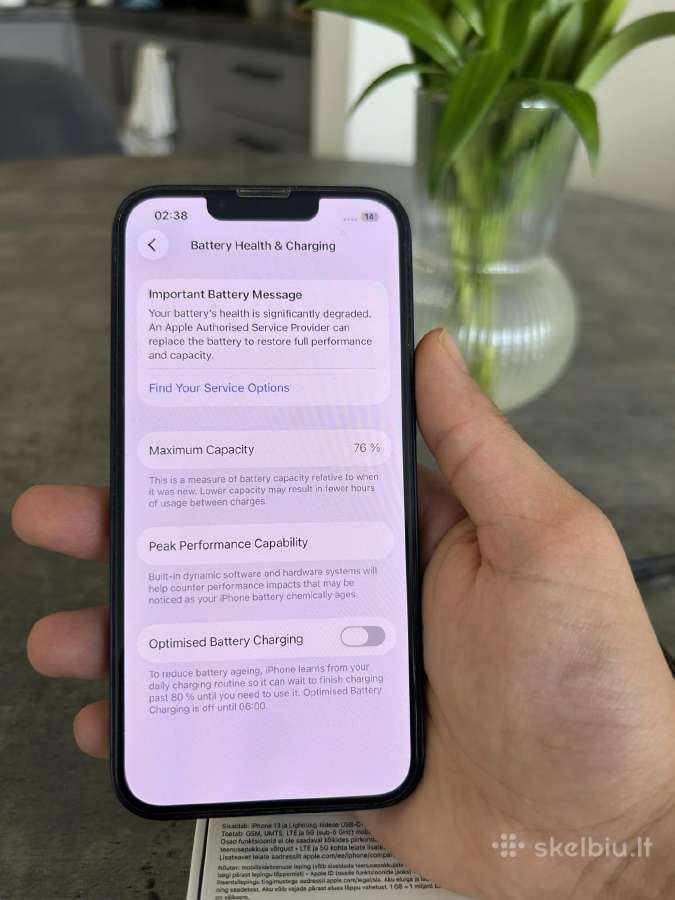 Parduodamas iPhone 13 128gb - nuotraukos Nr. 6