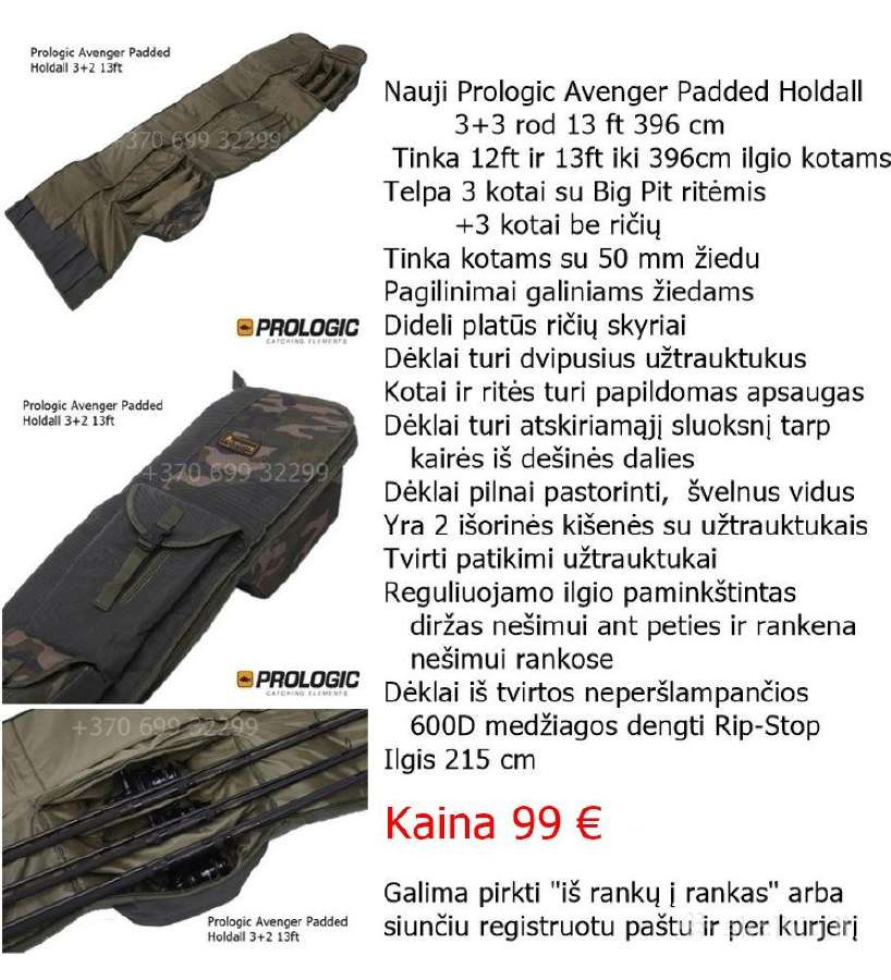 Daiwa Black Widow karpiniai dėklai kotams - nuotraukos Nr. 6