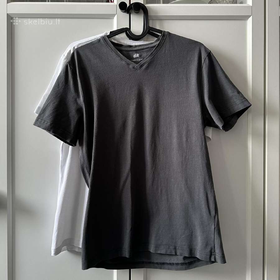 Du H&m vyriški marškinėliai, M dydis Slim Fit - nuotraukos Nr. 2