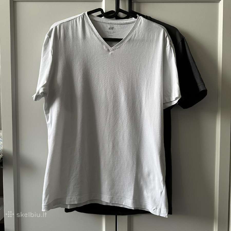 Du H&m vyriški marškinėliai, M dydis Slim Fit - nuotraukos Nr. 3