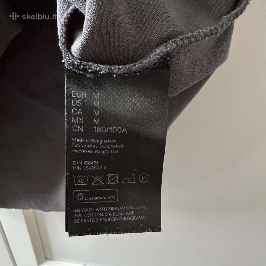 Du H&m vyriški marškinėliai, M dydis Slim Fit - nuotraukos Nr. 5