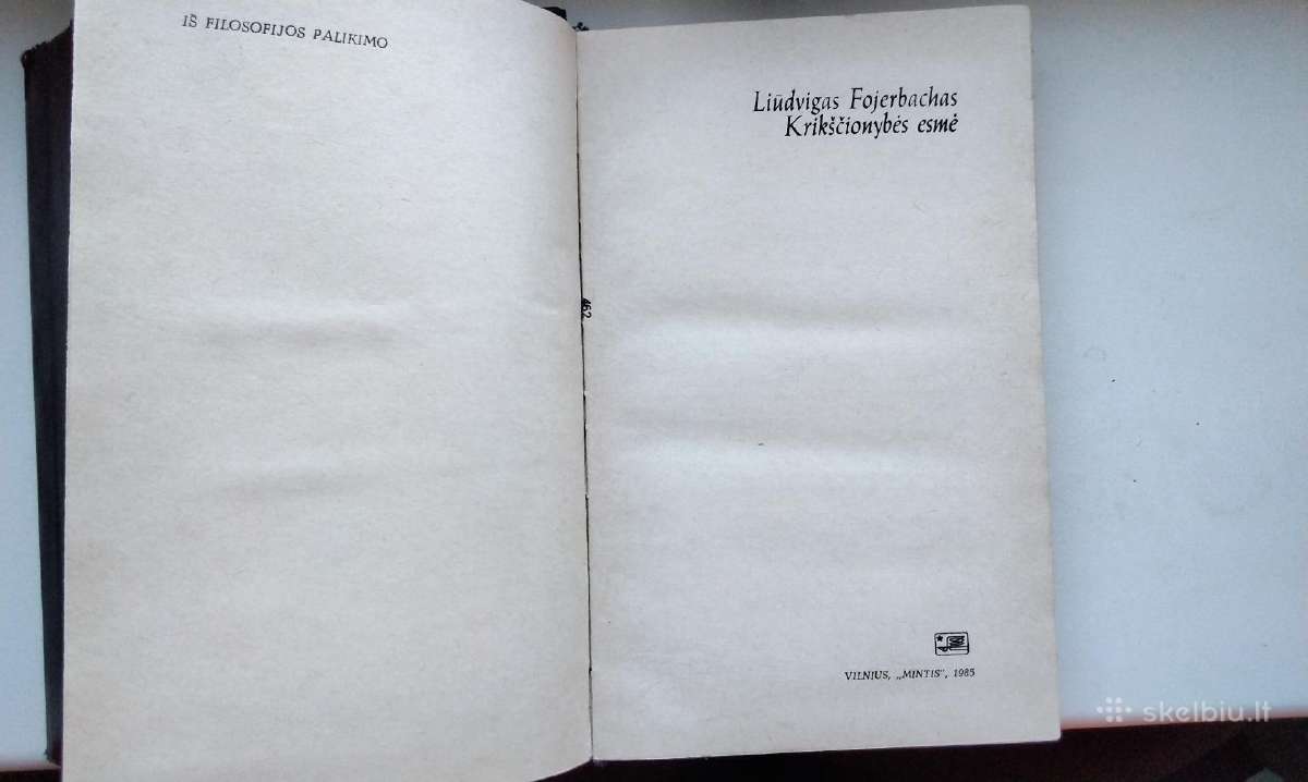 L. Fojerbachas. Krikščionybės esmė. 1985 m. leid. - nuotraukos Nr. 2