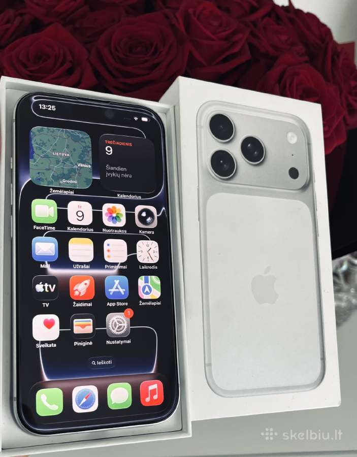 Parduodamas iPhone 17 Pro 256gb Silver. - nuotraukos Nr. 3