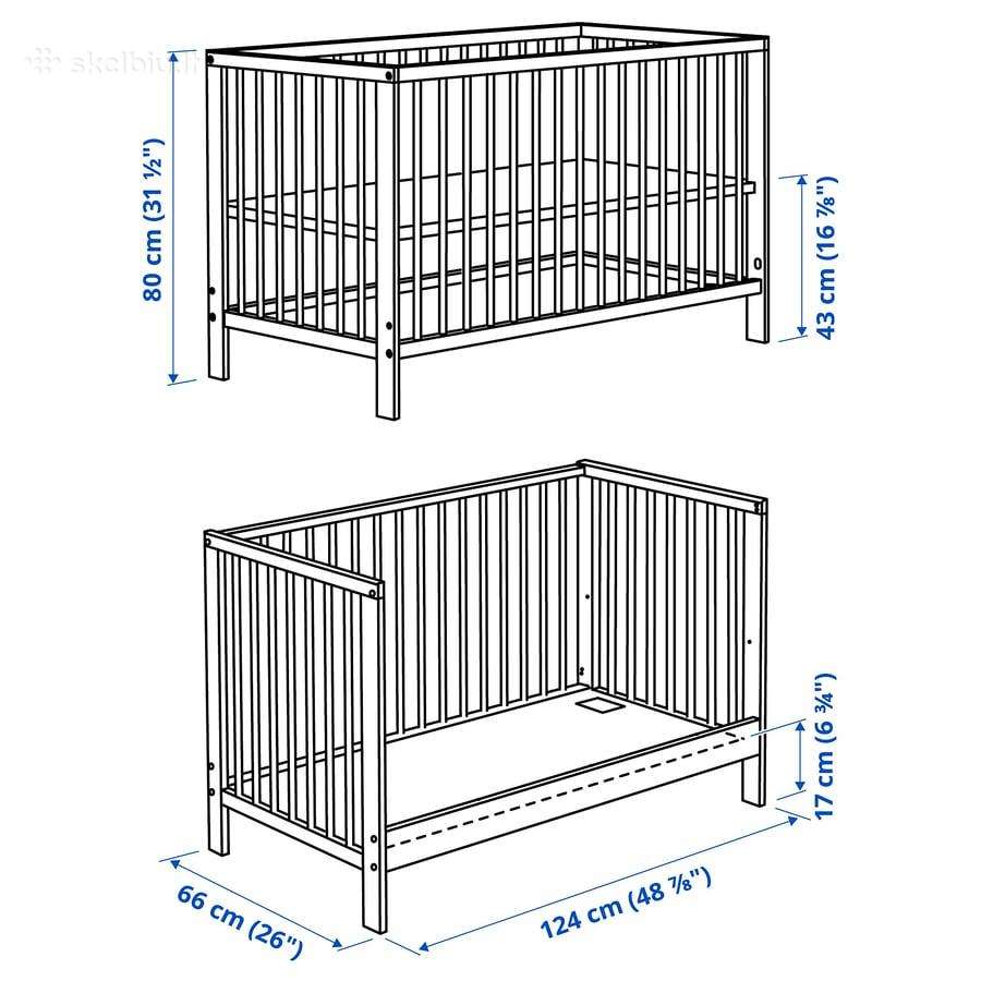 Ikea Gulliver vaikiška lovytė 60120 cm - nuotraukos Nr. 6