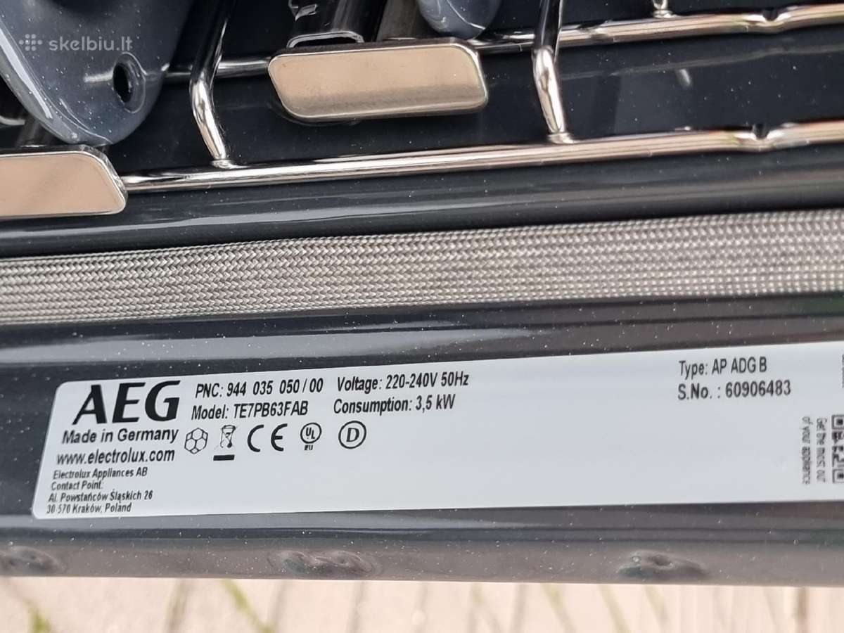 Nauja Aeg Te7pb63fab + garantija - nuotraukos Nr. 2