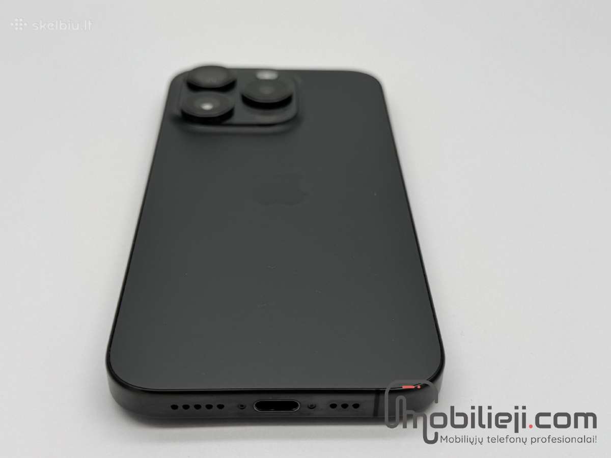 Apple iPhone 15 Pro 128gb Black Titanium - nuotraukos Nr. 3