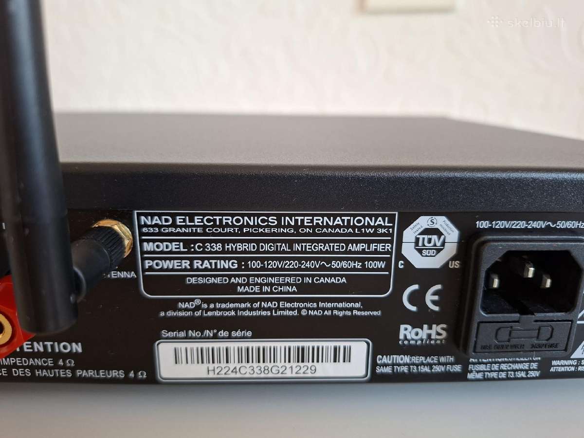 Nad C338 stereo stiprintuvas su tinklo grotuvu - nuotraukos Nr. 5