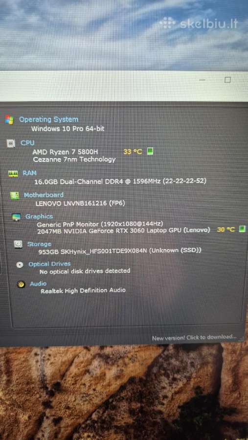 Lenovo Legion 5 17ach6h - nuotraukos Nr. 9