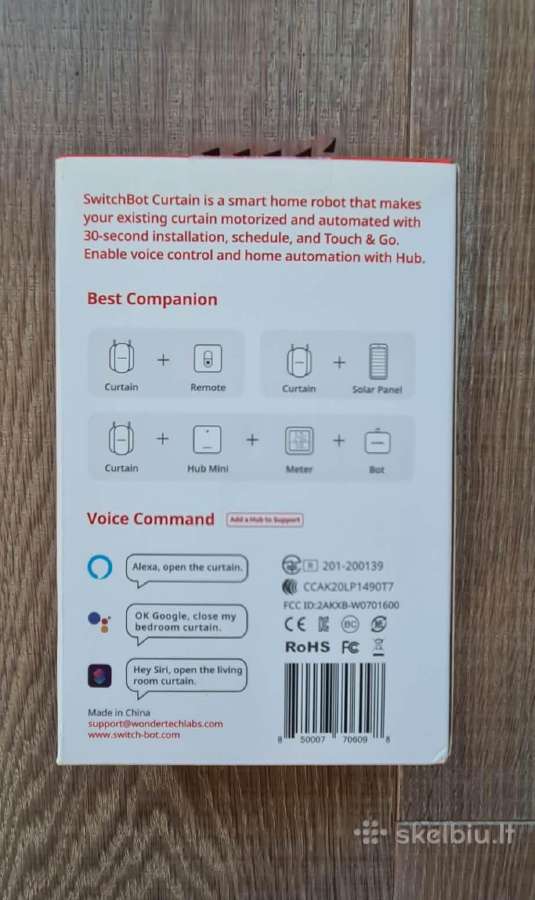 „Switchbot Curtain“ išmanusis užuolaidų robotas - nuotraukos Nr. 6