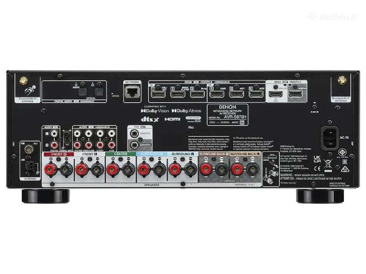 Denon avr s970h 8k WiFi Hdmi arc Bt Spotify - nuotraukos Nr. 2