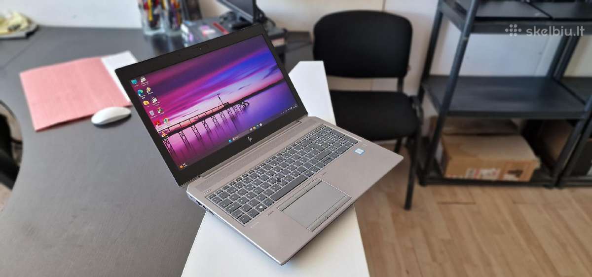 Hp Zbook 15 G6 , i7, 16gb, 256+500 Ss, T2000 4gb - nuotraukos Nr. 2