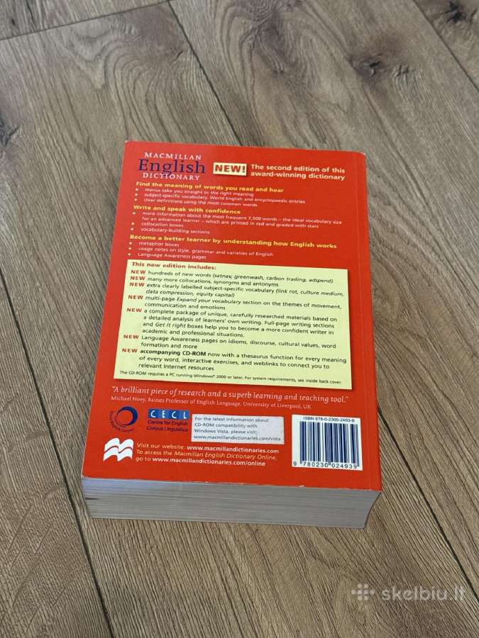 Macmillan English Dictionary for Advanced Learners - nuotraukos Nr. 2