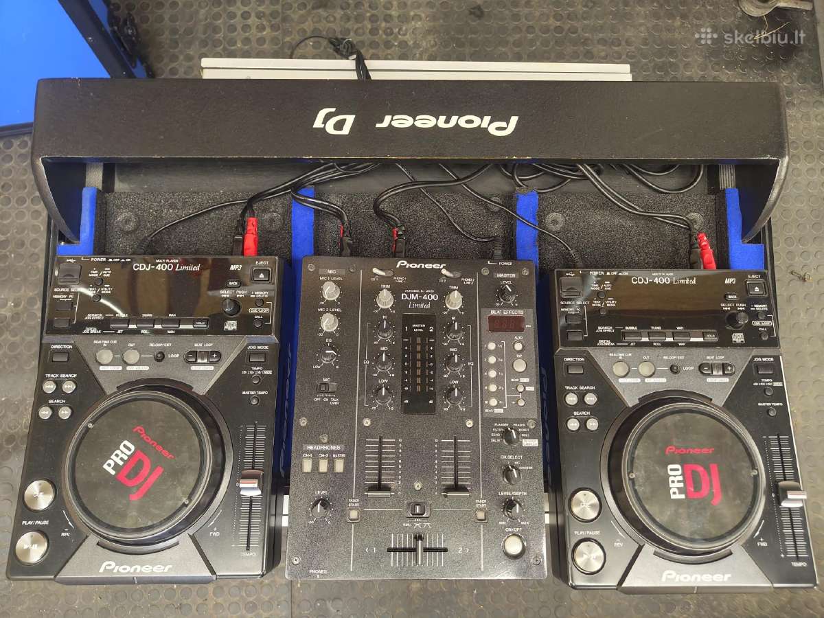 Pioneer 2x Cdj-400 / Djm-400 Limited Edition Blue - nuotraukos Nr. 3
