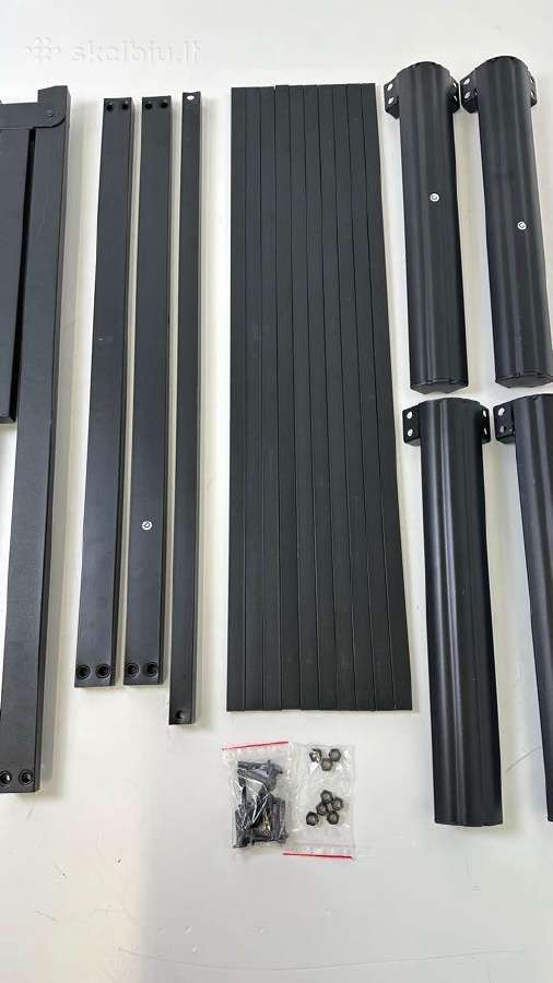 A858 Metalinis juodas lovos rėmas 190x90 - nuotraukos Nr. 6