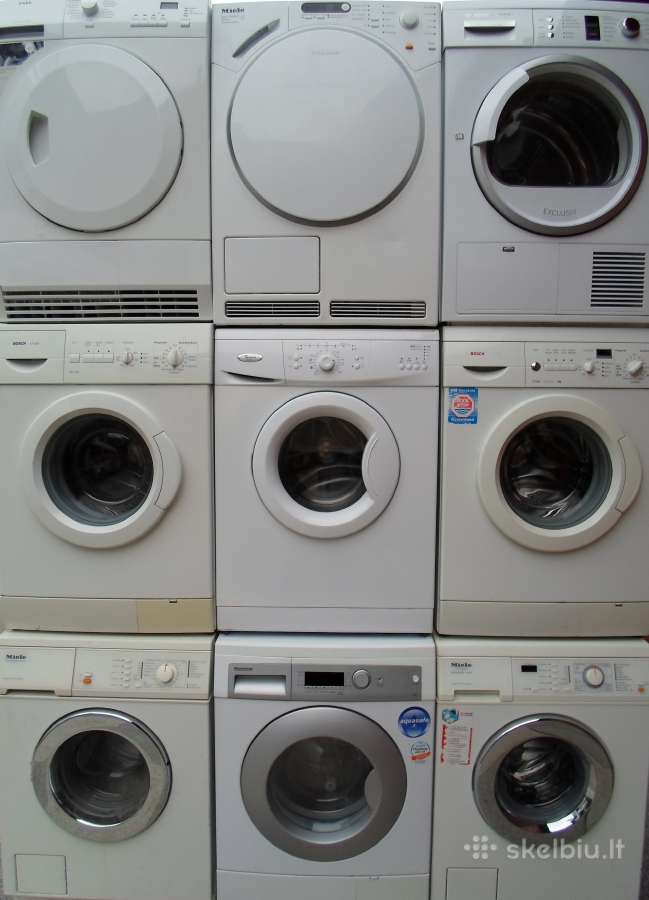 Naudotos skalbimo masinos