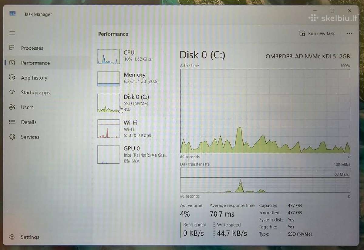 Parduodu Dell Vostro 5510 i7-11370h 32gb - nuotraukos Nr. 8