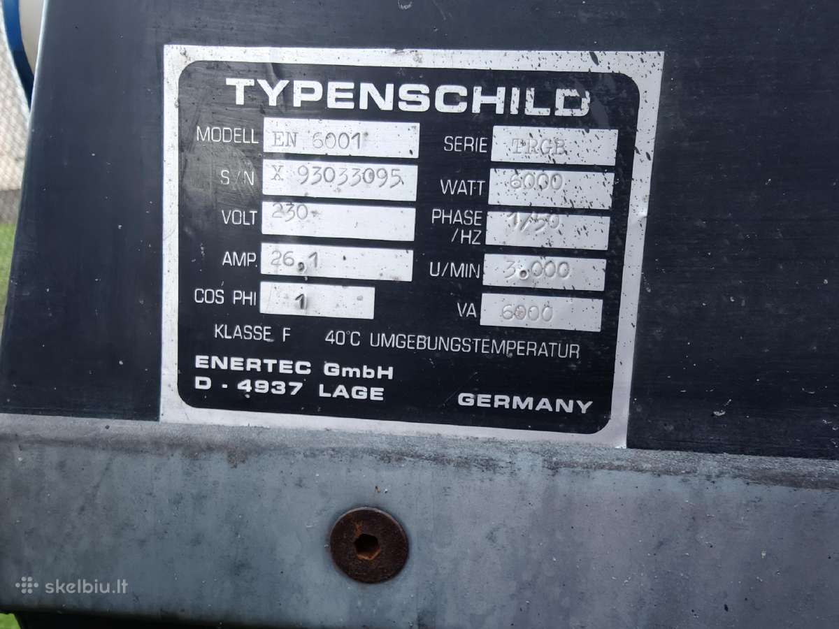 6 kw generatorius vienfazis - nuotraukos Nr. 7
