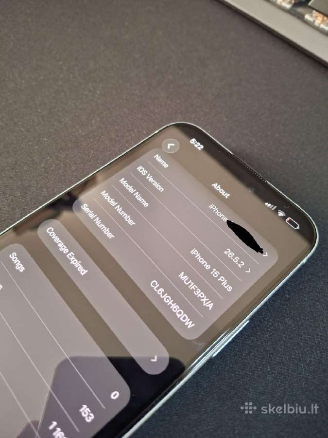 iPhone 15 plus Blue 256gb - nuotraukos Nr. 4