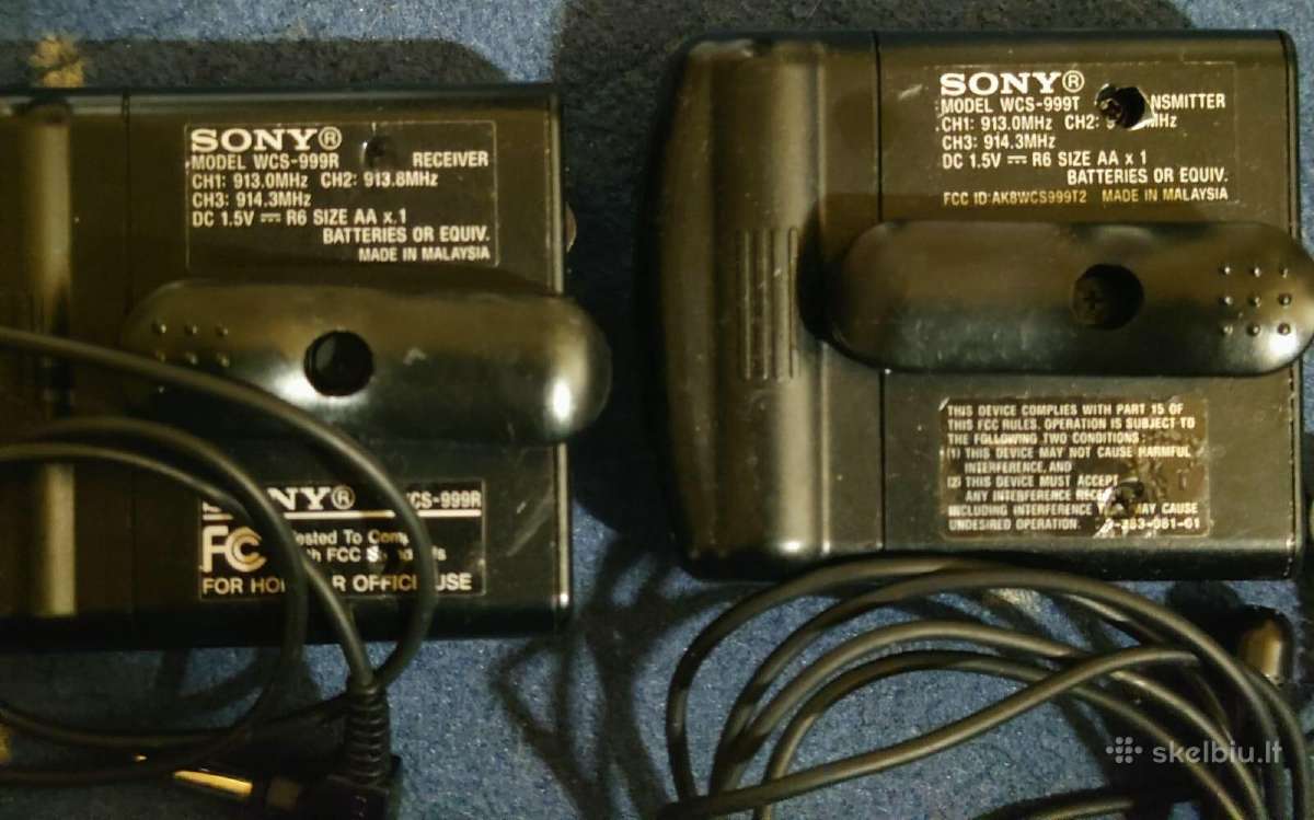 Belaidžiai Sony Fm mikrofonai - nuotraukos Nr. 2