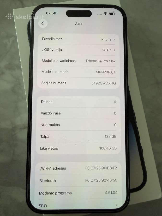 iPhone 14 pro max - nuotraukos Nr. 3