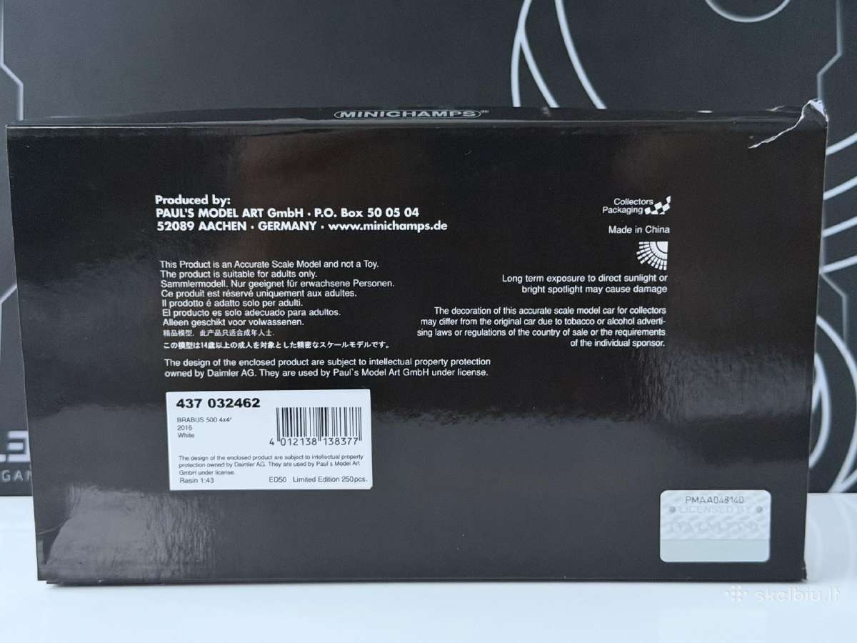 Brabus 500 G klasė 1:43 - nuotraukos Nr. 13