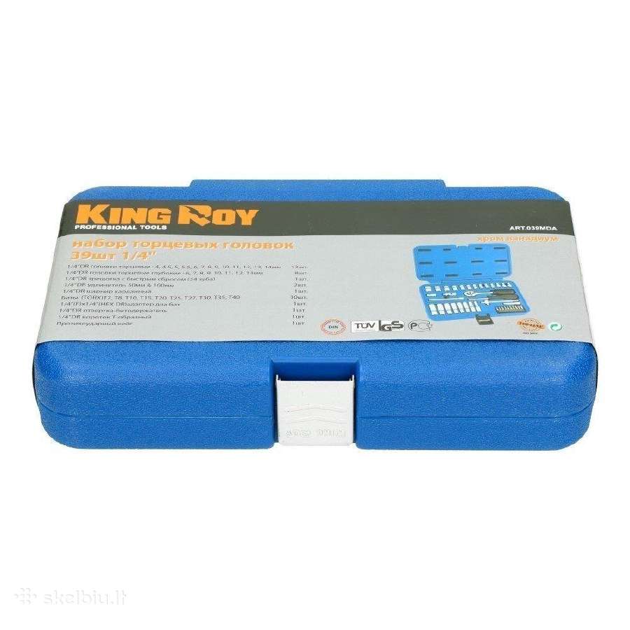 Galvučių rinkinys 1/4" (39vnt) - nuotraukos Nr. 5