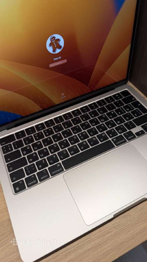 Kaip nauja Apple MacBook Air13" 2022, M2 512gb SSD - nuotraukos Nr. 3