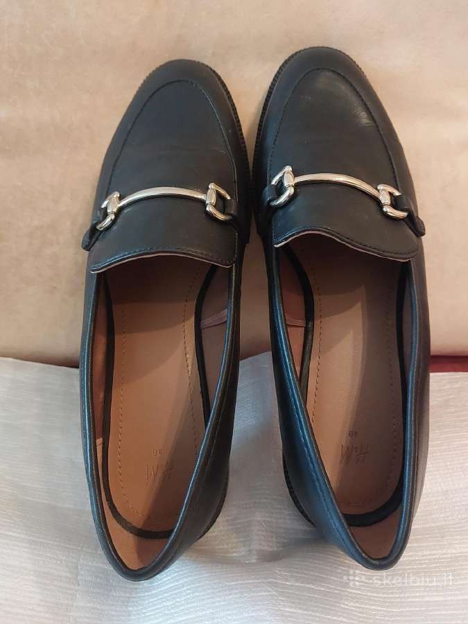 Elegantiški juodi H&m odiniai bateliai - nuotraukos Nr. 3
