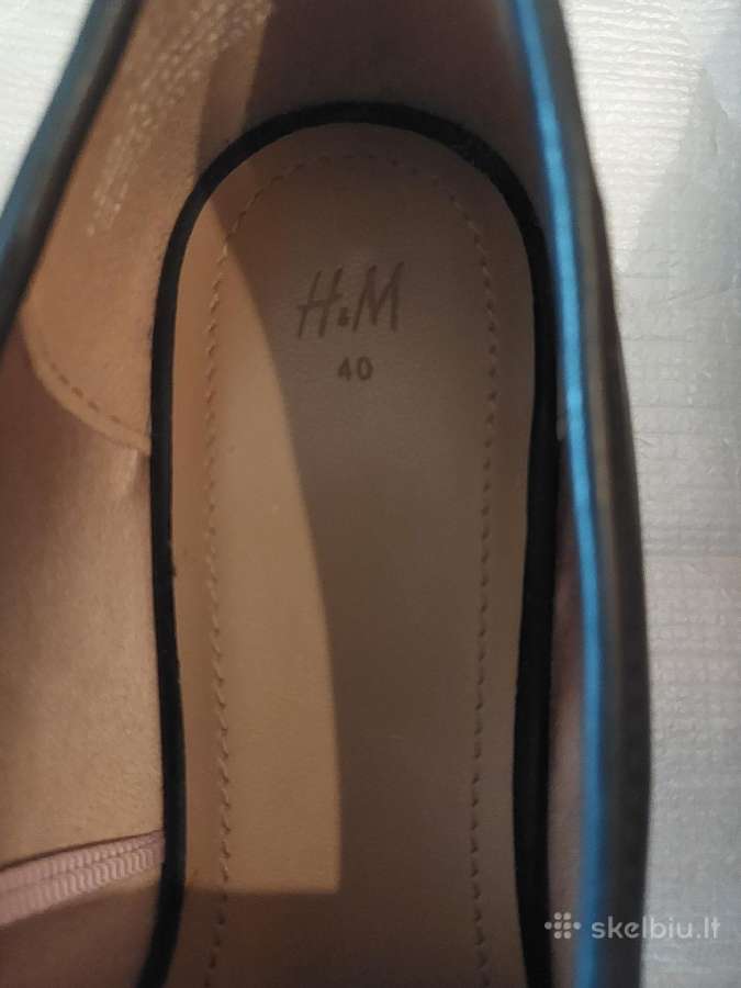 Elegantiški juodi H&m odiniai bateliai - nuotraukos Nr. 4